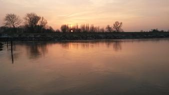 Ice Uiterwaarde Sunset