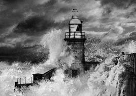 Lighthouse Water Sea