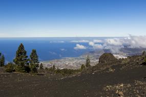 Sea Landscape La Palma Volcano