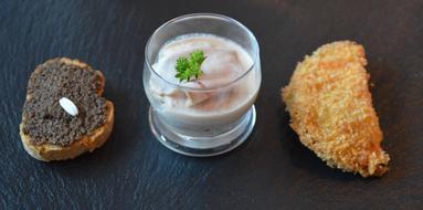 cream sauce and appetizers