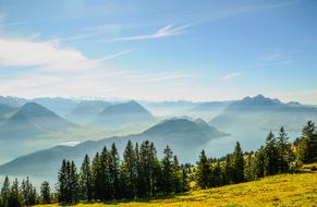 Alpine Rigi Pilatus Lake Lucerne