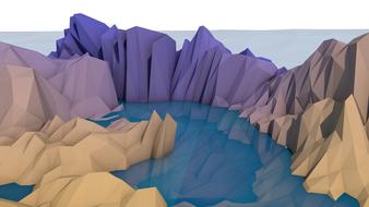 island sea landscape