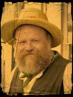 old portrait of Male Person bearded