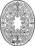 retro art decoration ornate