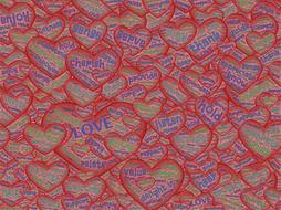 red love background view