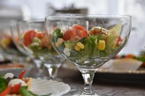 fruit snack in a glass