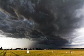 A Thunderstorm Cell Stormy Sky