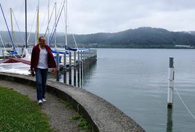 Man in Bodmann at Lake