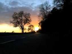 Sunset Silhouette Sky