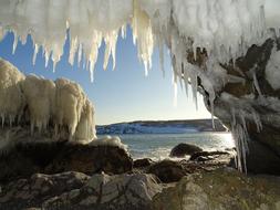 The Pacific Ocean Beach Icicles