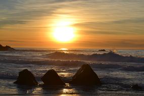 Sunset Dawn Water