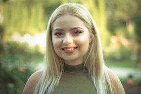 Blonde Beautiful Model face