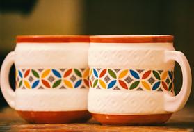 colorful mugs