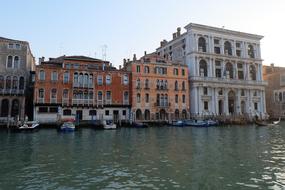 The Facade Of architecture in Venice Italiy