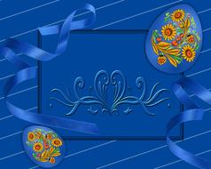 illustration blue background