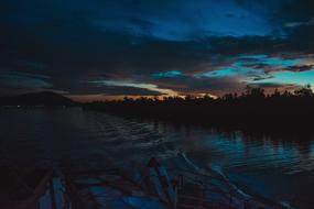 River Gold Sunset