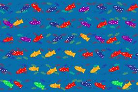 colorful fishes background