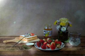 sweet fruit on a wooden table