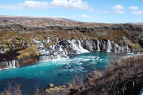 Iceland Waterfalls Landscape
