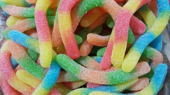 sugar colored candies