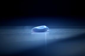 a big blue blob on the table