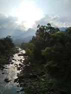 Sunset River Landscape