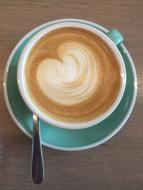 beautiful pattern in coffee