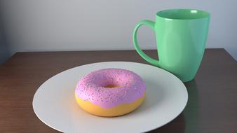 colorful doughnut sweet
