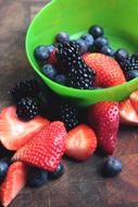 fresh juicy berries