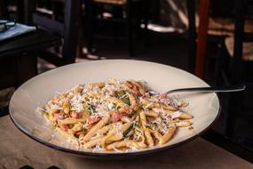 pasta with sauce and vegetables