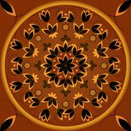pattern yellow orange black design