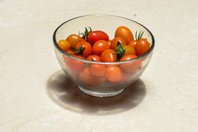 cherry tomatoes in a plate