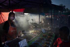food sale in the evening