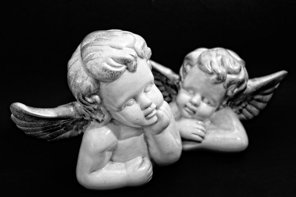 stone angels in the night