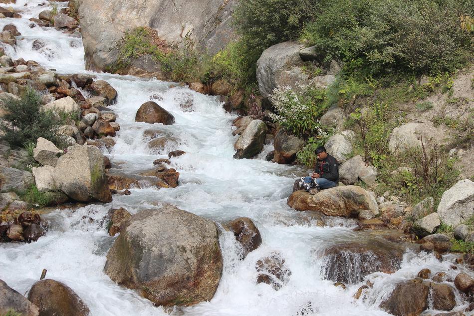 stones in the sea in the river