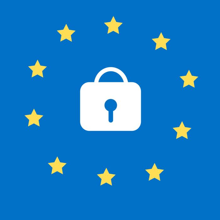 gdpr icon blue privacy