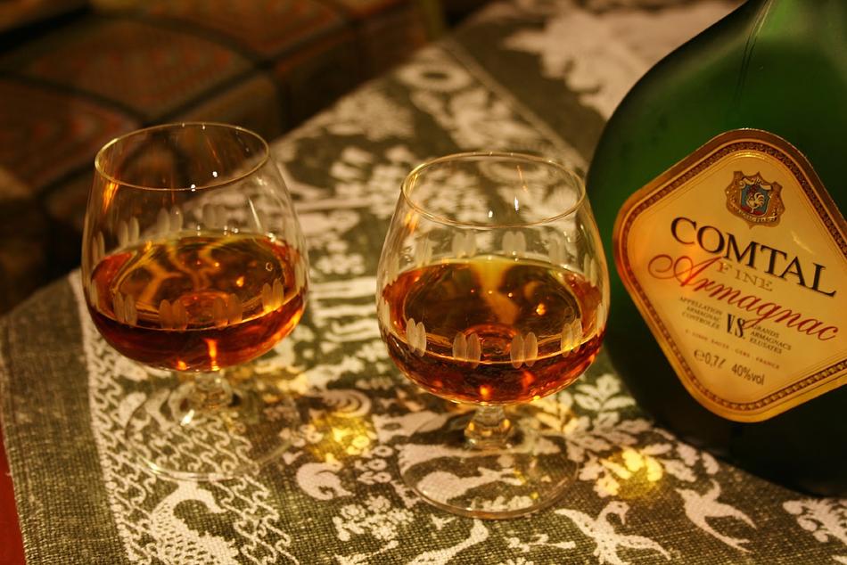 hard liquor in a glass