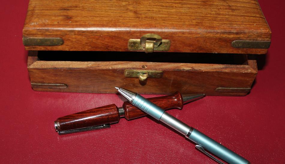 Pen and Wooden Box