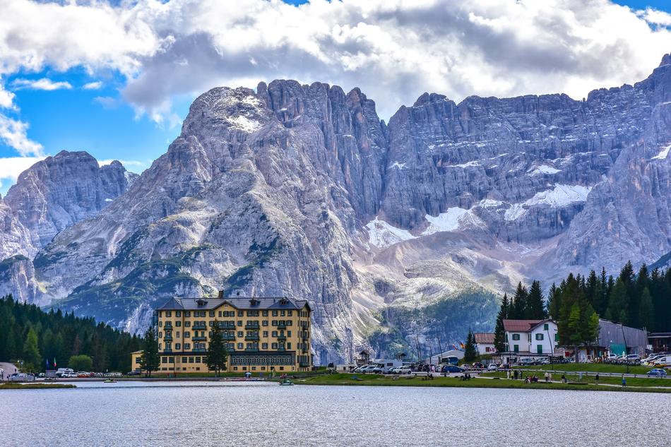 Mountain Snow Lake