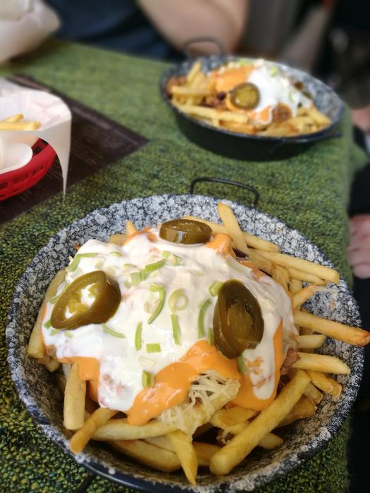Cheese snack with potatoes