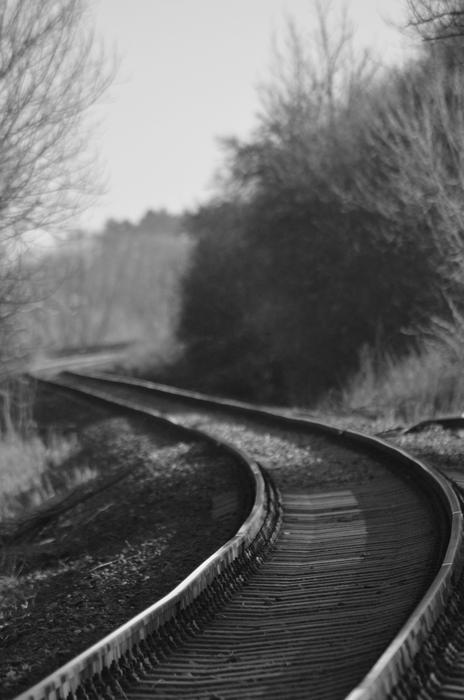 Track Railway Railroad Tracks
