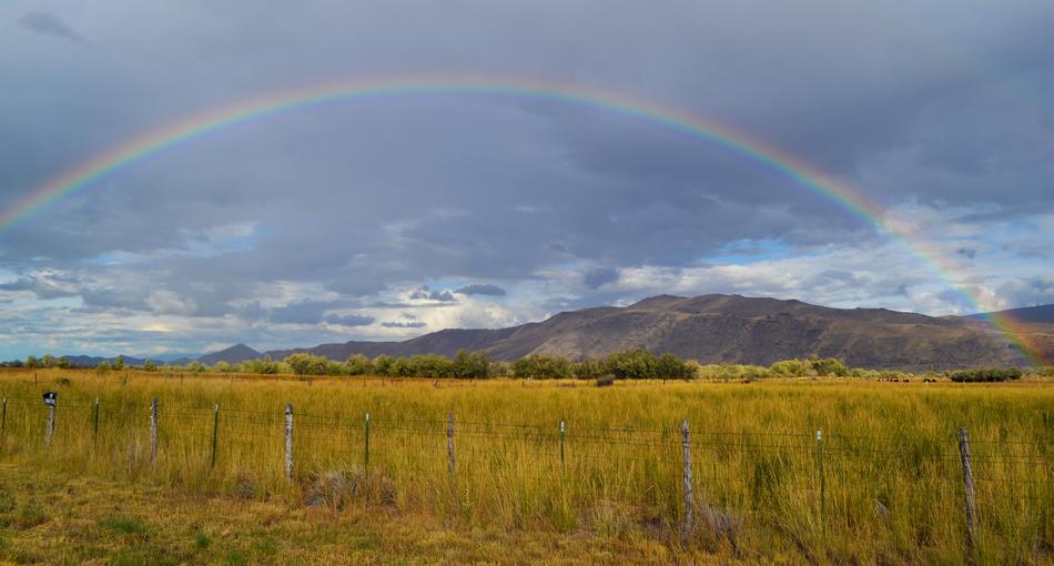 Rainbow Landscape Sky