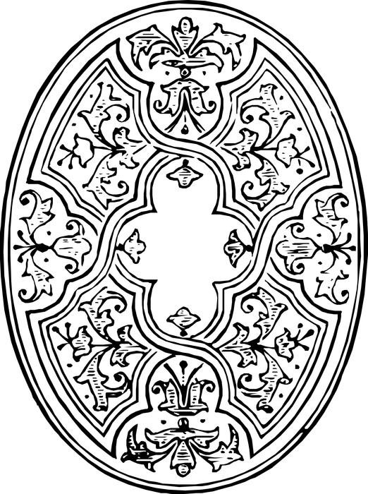 retro art decoration ornate