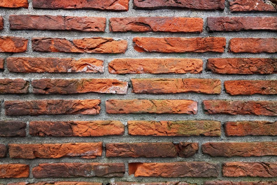 Brick Wall Red