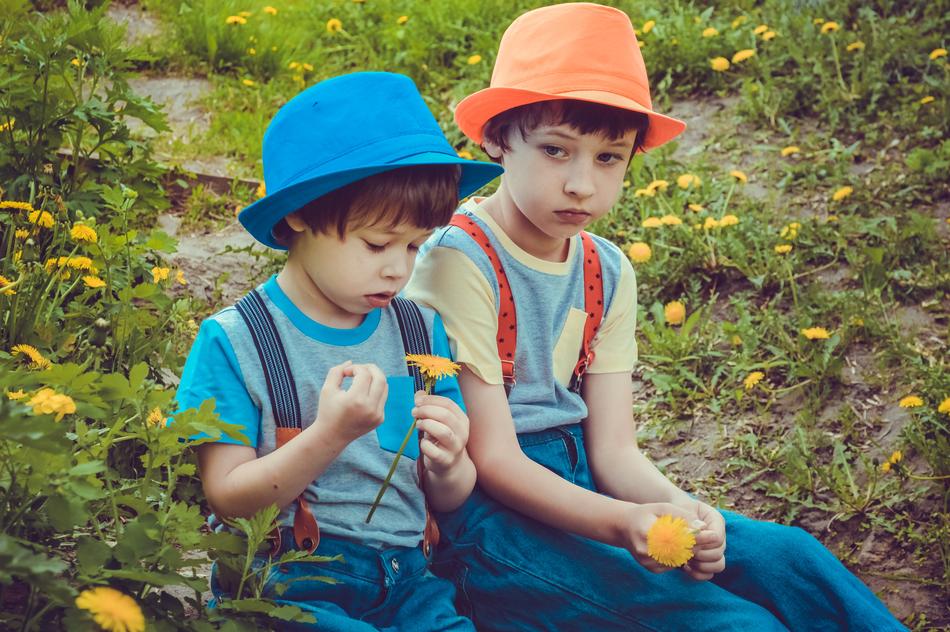 Kids Path Flowers