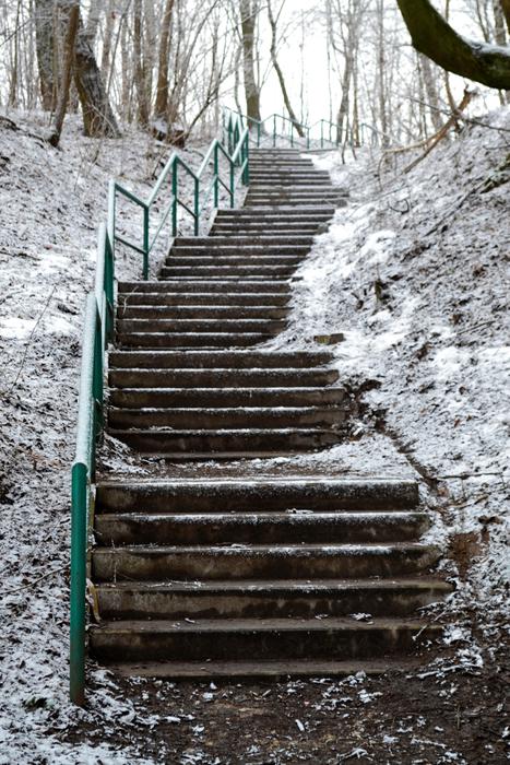 Stairs Winter Snow
