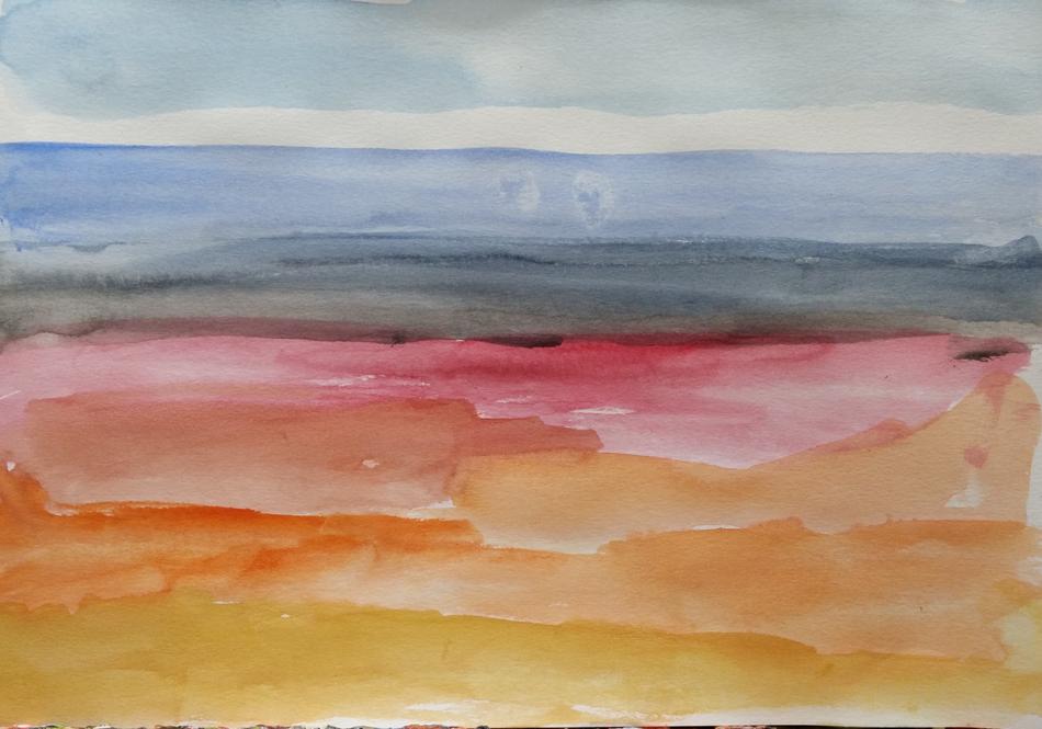 landscape watercolor paint painting