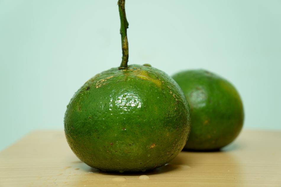 green exotic fruits