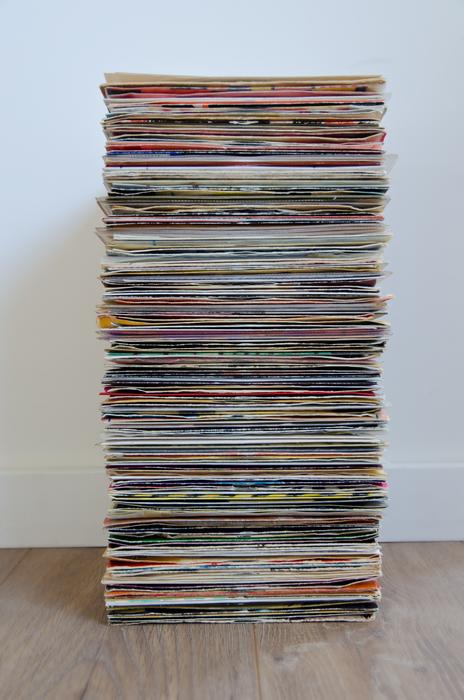 pile of vintage disks