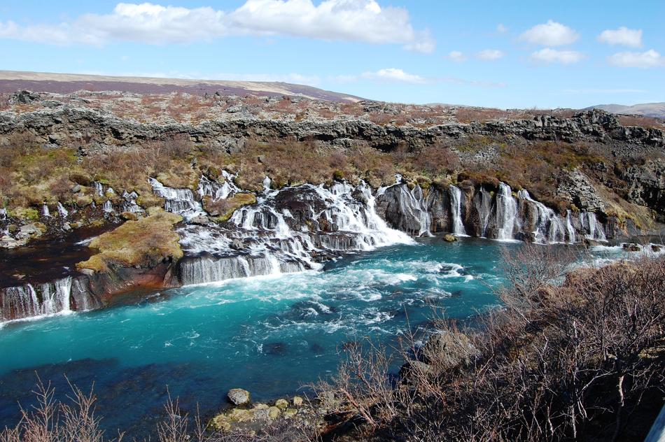 Iceland Waterfalls Landscape
